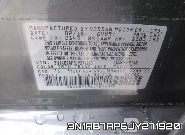 3N1AB7AP6JY271920 фото 10