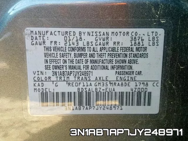3N1AB7AP7JY248971 фото 2
