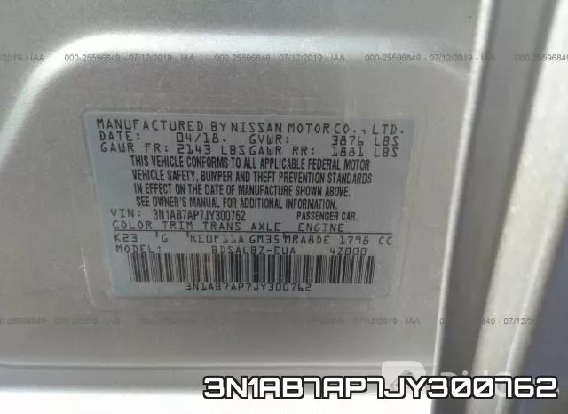 3N1AB7AP7JY300762 фото 10