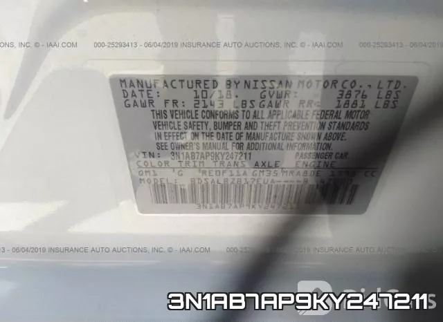 3N1AB7AP9KY247211 фото 10