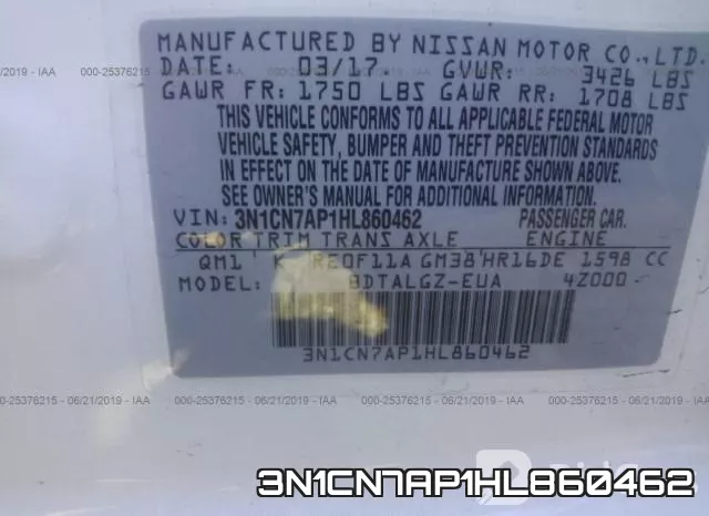 3N1CN7AP1HL860462 фото 9