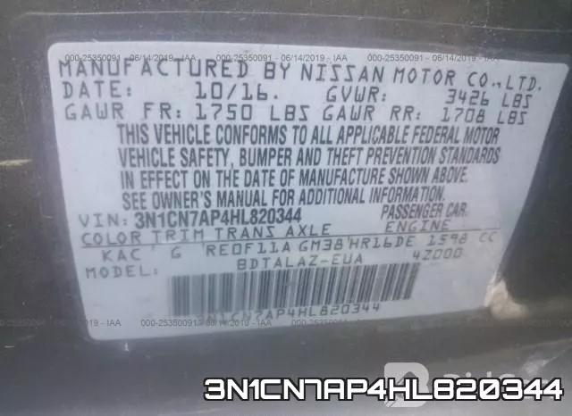 3N1CN7AP4HL820344 фото 10