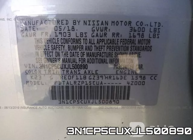 3N1CP5CUXJL500890 фото 10