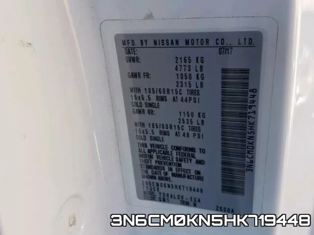 3N6CM0KN5HK719448 фото 2
