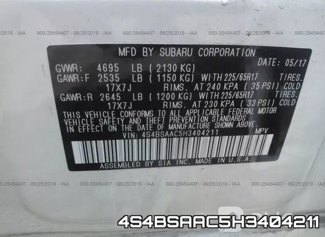 4S4BSAAC5H3404211 фото 10