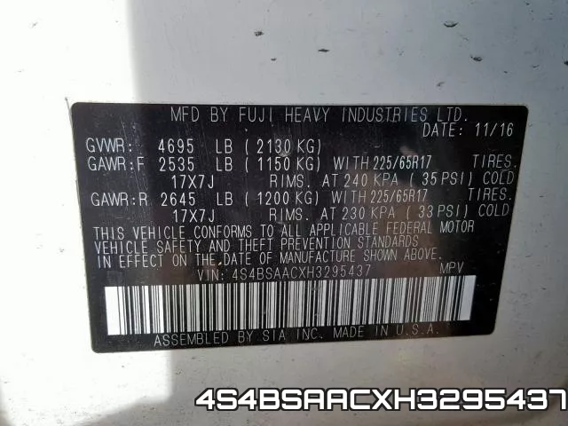 4S4BSAACXH3295437 фото 2