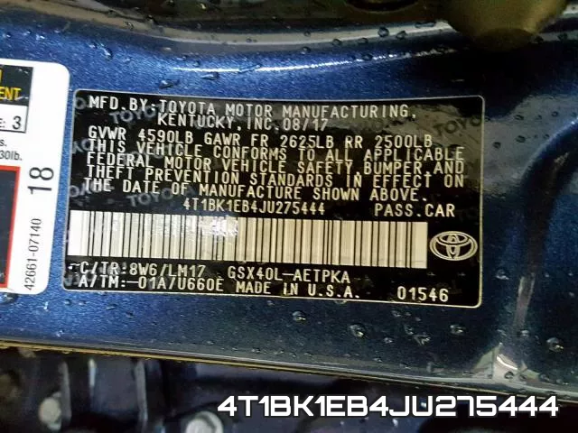 4T1BK1EB4JU275444 фото 2