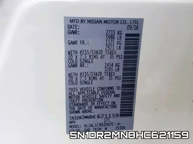 5N1DR2MN8HC621159 фото 2