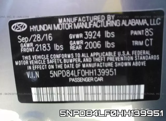 5NPD84LF0HH139951 фото 10