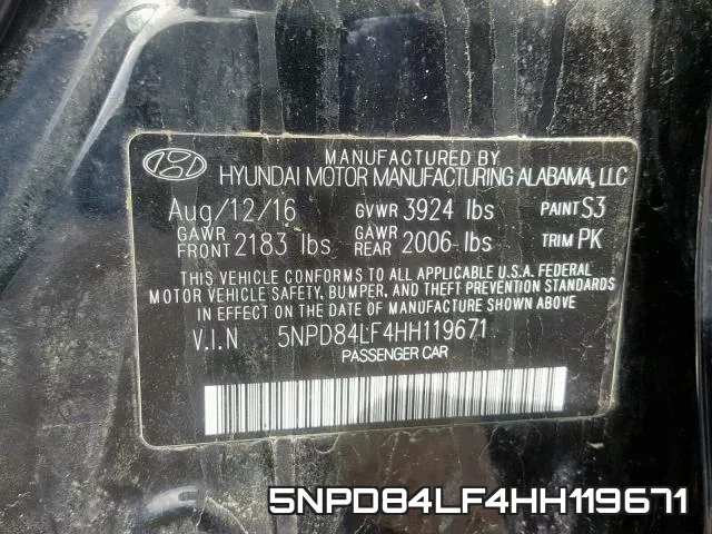 5NPD84LF4HH119671 фото 2