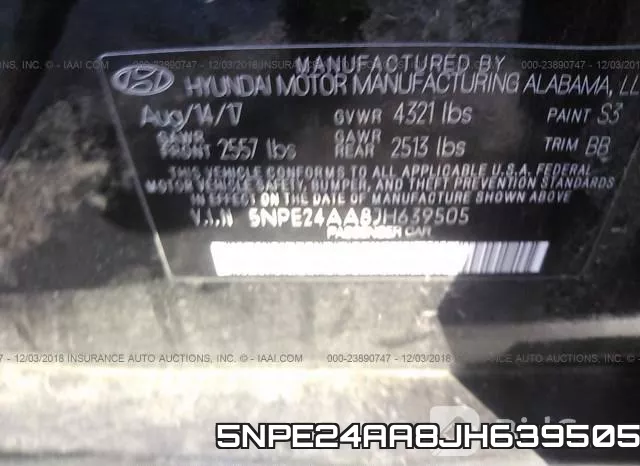 5NPE24AA8JH639505 фото 10