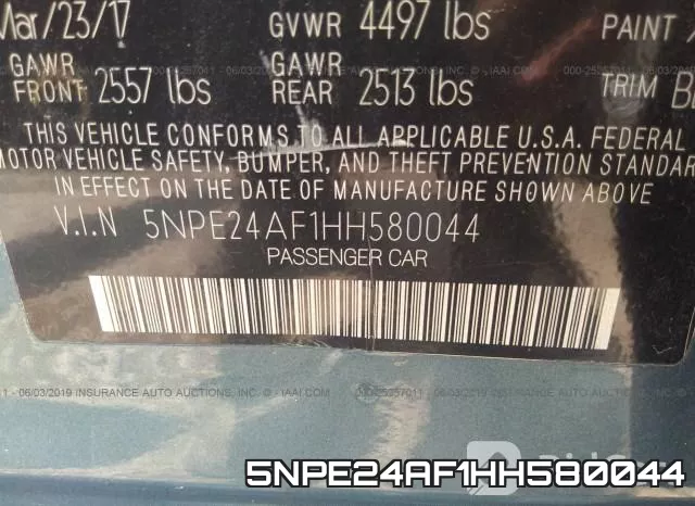 5NPE24AF1HH580044 фото 10