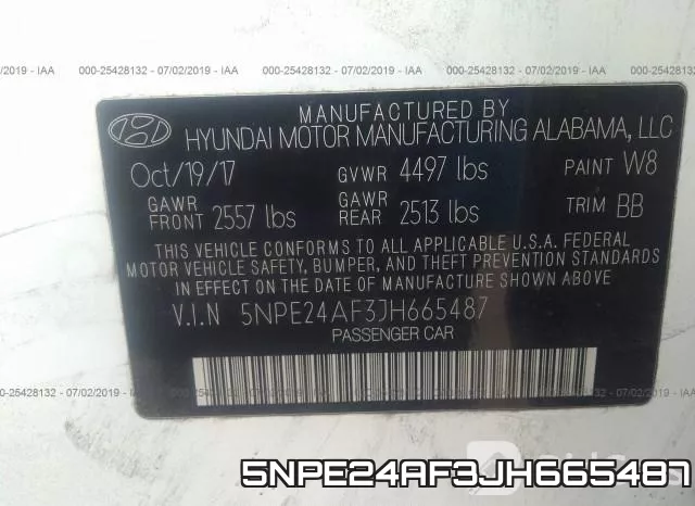 5NPE24AF3JH665487 фото 10