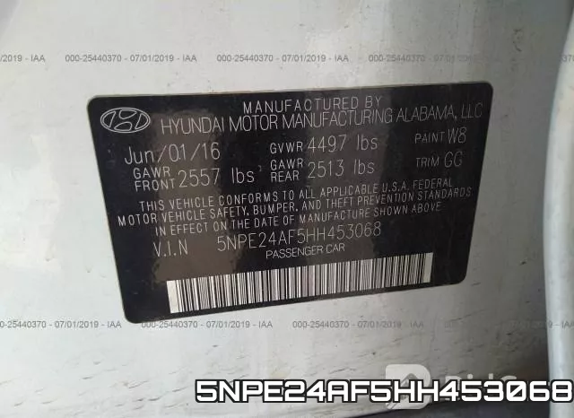 5NPE24AF5HH453068 фото 10