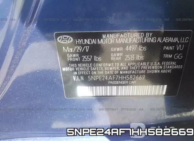 5NPE24AF7HH582669 фото 9