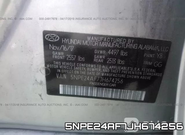 5NPE24AF7JH674256 фото 10