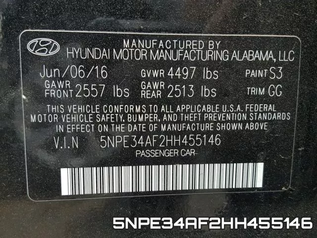 5NPE34AF2HH455146 фото 2