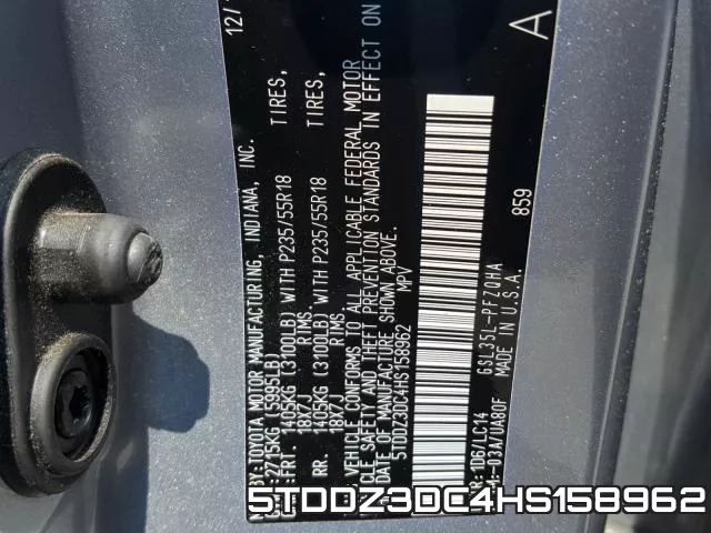 5TDDZ3DC4HS158962 фото 2