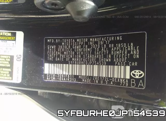 5YFBURHE0JP754539 фото 10