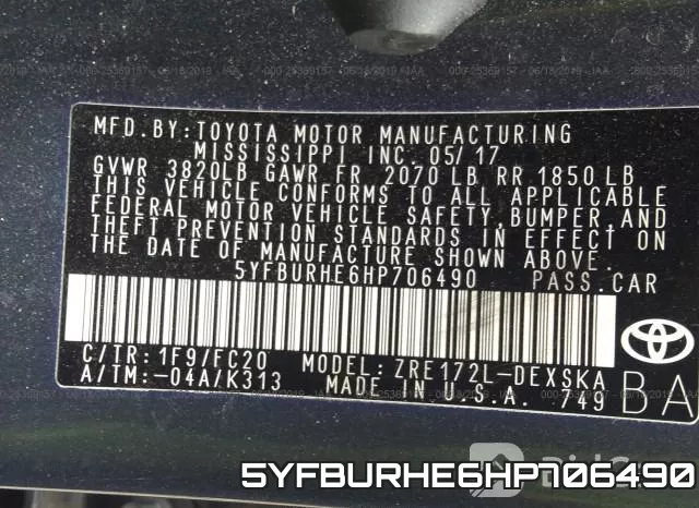 5YFBURHE6HP706490 фото 10