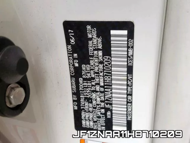 JF1ZNAA11H8710209 фото 2