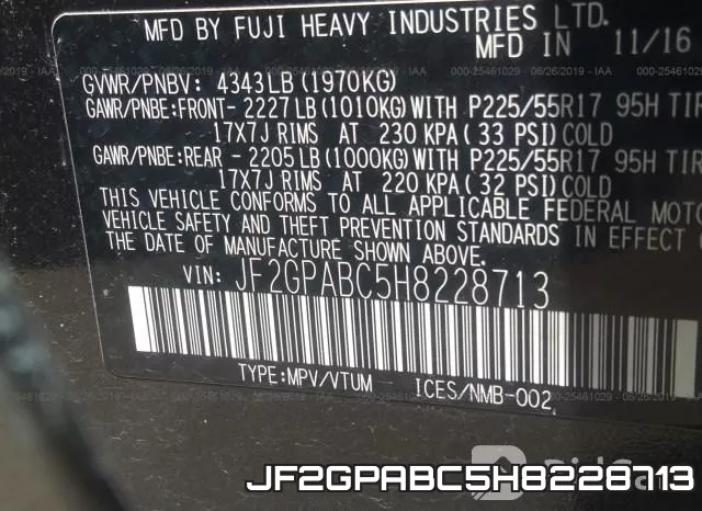JF2GPABC5H8228713 фото 10