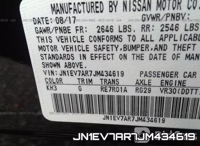 JN1EV7AR7JM434619 фото 10