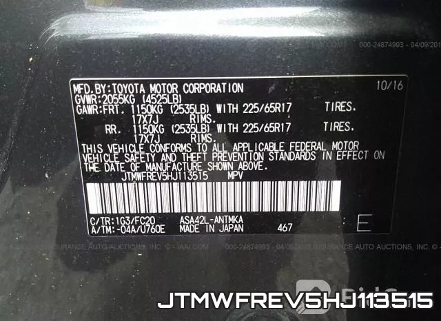 JTMWFREV5HJ113515 фото 10