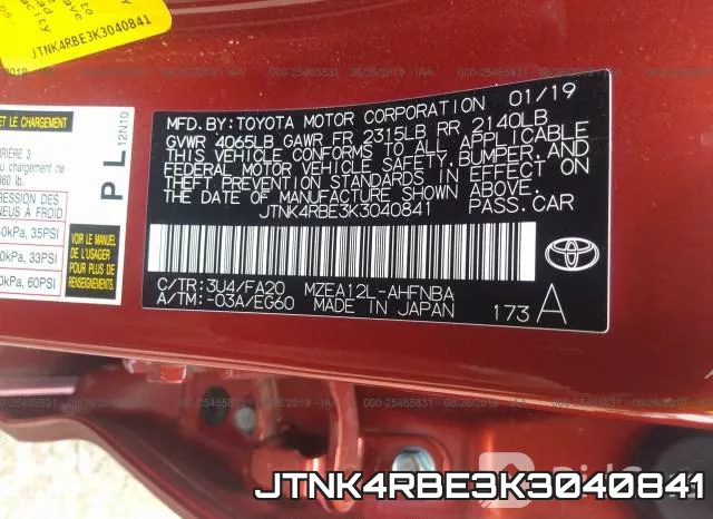JTNK4RBE3K3040841 фото 9