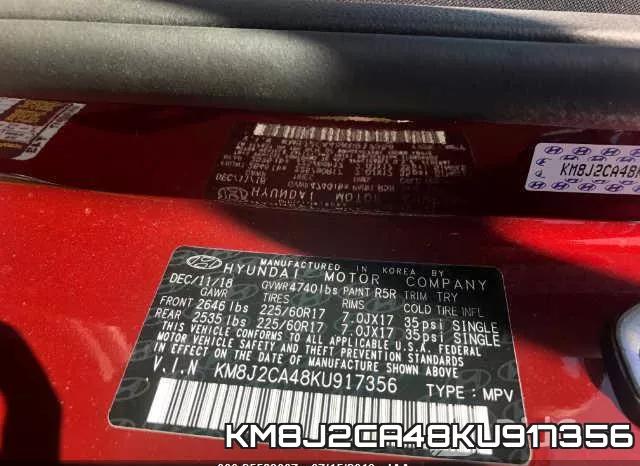 KM8J2CA48KU917356 фото 10