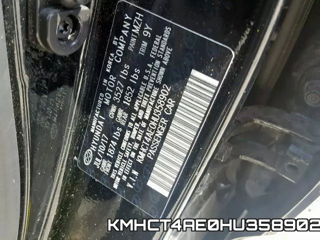 KMHCT4AE0HU358902 фото 2