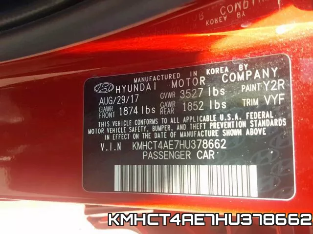 KMHCT4AE7HU378662 фото 2