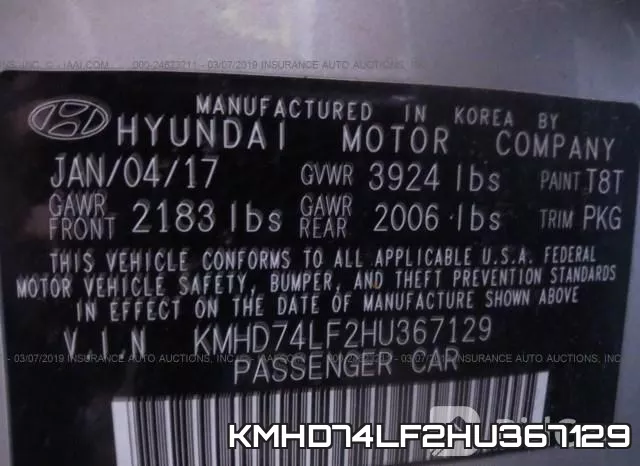 KMHD74LF2HU367129 фото 10