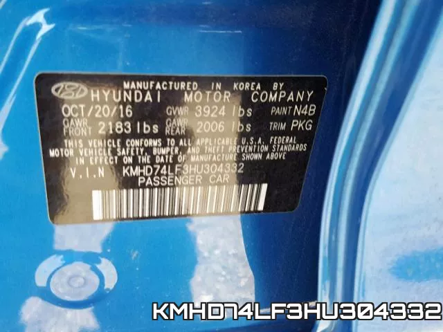 KMHD74LF3HU304332 фото 2