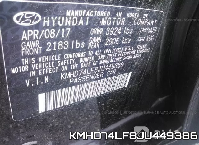 KMHD74LF8JU449386 фото 10