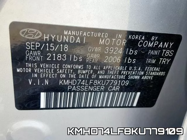KMHD74LF8KU779109 фото 2