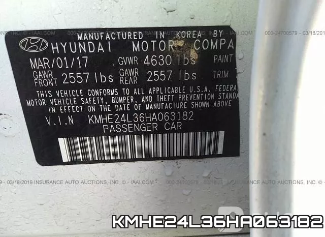 KMHE24L36HA063182 фото 10