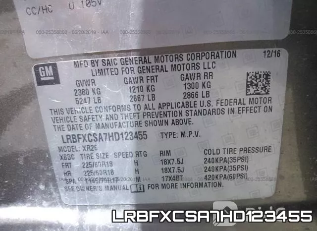 LRBFXCSA7HD123455 фото 10