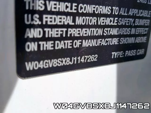 W04GV8SX8J1147262 фото 2