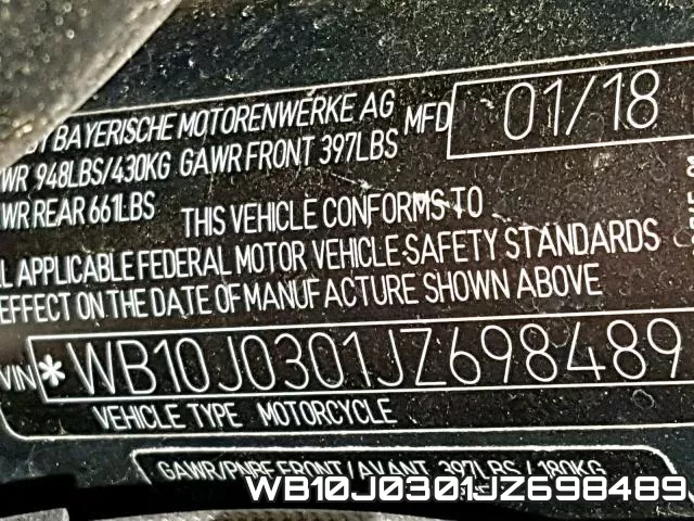 WB10J0301JZ698489 фото 2