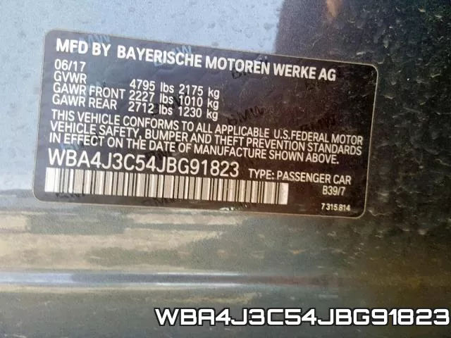 WBA4J3C54JBG91823 фото 2