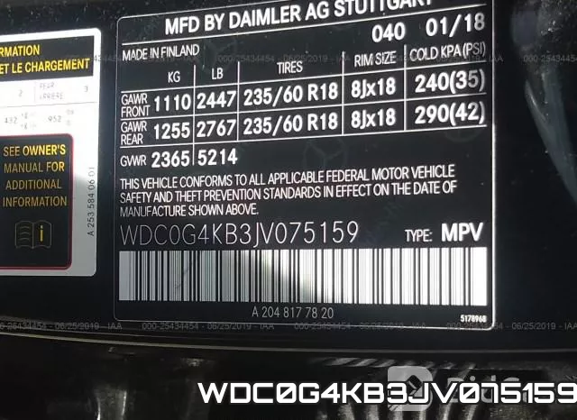 WDC0G4KB3JV075159 фото 10