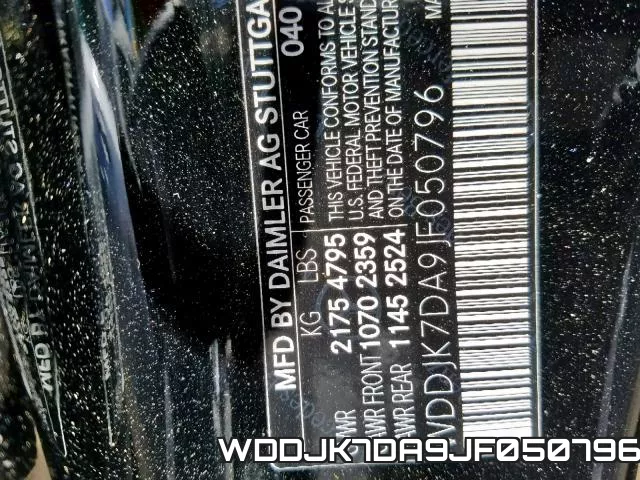 WDDJK7DA9JF050796 фото 2