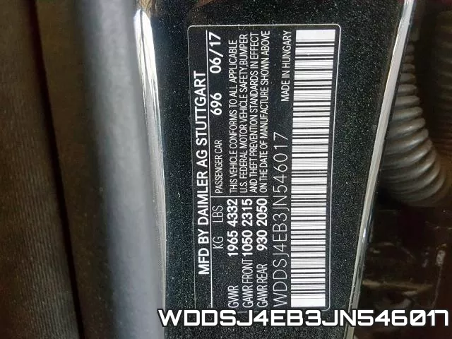 WDDSJ4EB3JN546017 фото 2