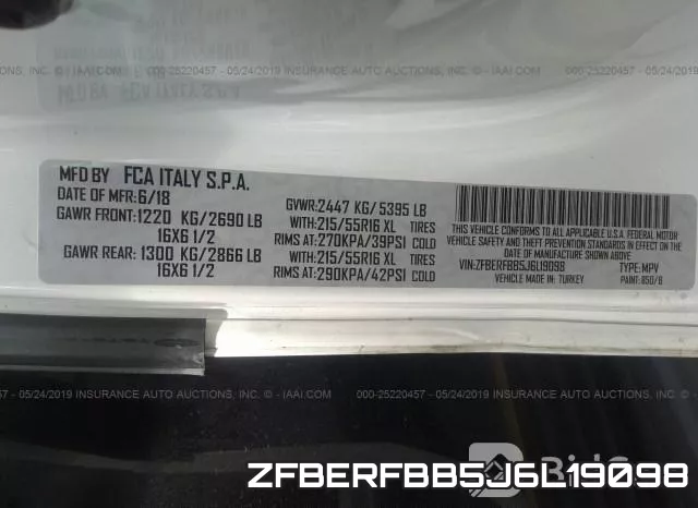 ZFBERFBB5J6L19098 фото 10