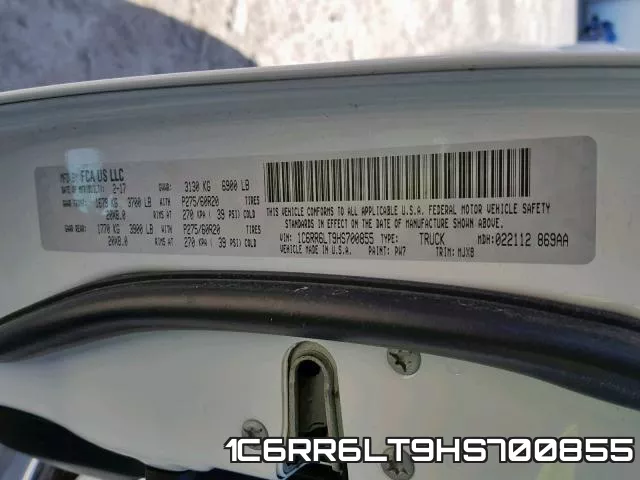 1C6RR6LT9HS700855 фото 2
