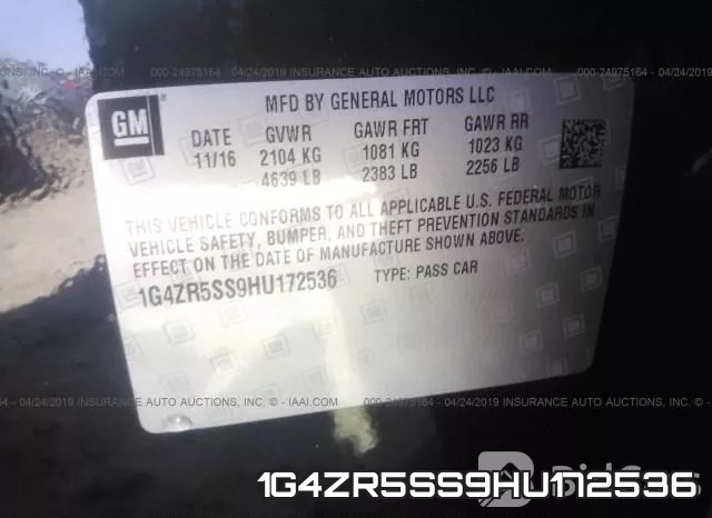 1G4ZR5SS9HU172536 фото 10