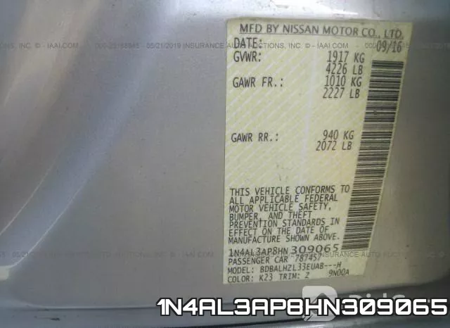 1N4AL3AP8HN309065 фото 9