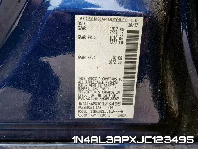 1N4AL3APXJC123495 фото 2