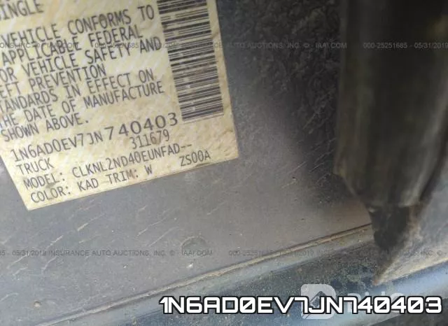 1N6AD0EV7JN740403 фото 10